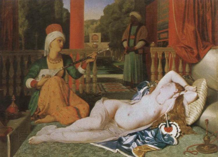 Jean-Auguste-Dominique Ingres odalisque and slave China oil painting art
